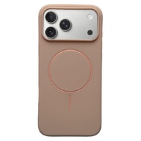 Husa Silicon Velvet Magsafe iPhone 17 Pro Max Roz