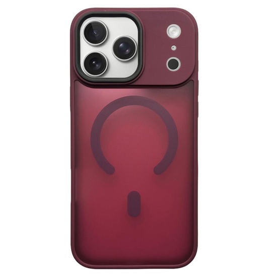 Husa Hybrid Matte Magsafe iPhone 17 Pro Rosu