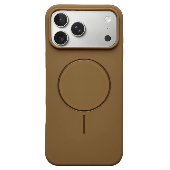 Husa Silicon Velvet Magsafe iPhone 17 Pro Maro