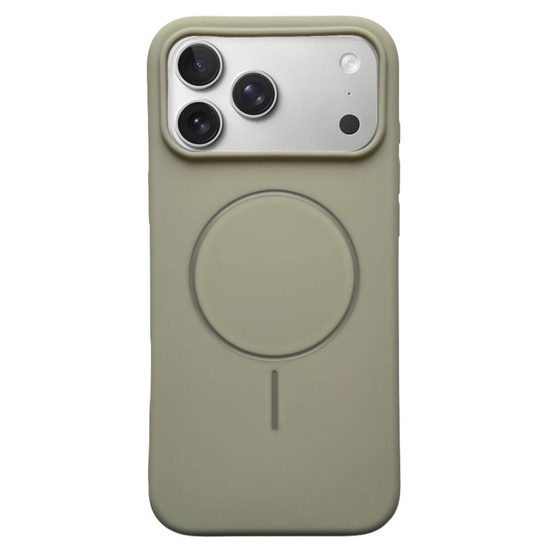 Husa Silicon Velvet Magsafe iPhone 17 Pro Max Alb