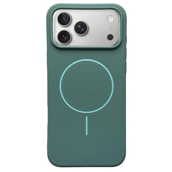 Husa Silicon Velvet Magsafe iPhone 17 Pro Max Albastru