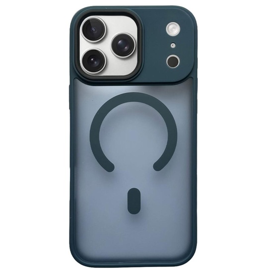 Husa Hybrid Matte Magsafe iPhone 17 Pro Bleumarin