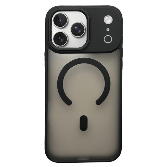 Husa Hybrid Matte Magsafe iPhone 17 Pro Negru