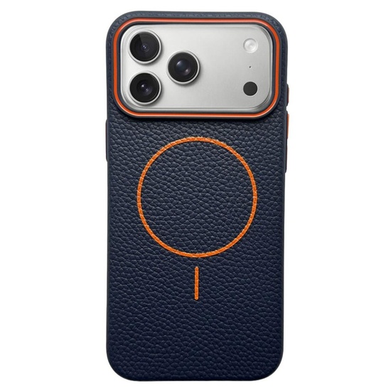  Husa Wave Magsafe iPhone 17 Pro Max Albastru / Portocaliu