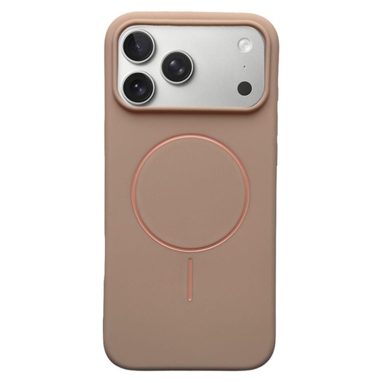 Husa Silicon Velvet Magsafe iPhone 17 Pro Roz