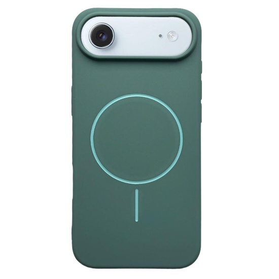 Husa Silicon Velvet Magsafe iPhone Air Albastru