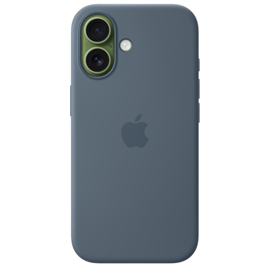 Apple Husa Originala Silicon MagSafe iPhone 17 Anchor Blue