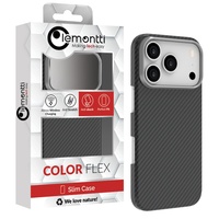 Lemontti Husa Slim Aramid/Kevlar Magsafe 600D iPhone 17 Pro Max Negru