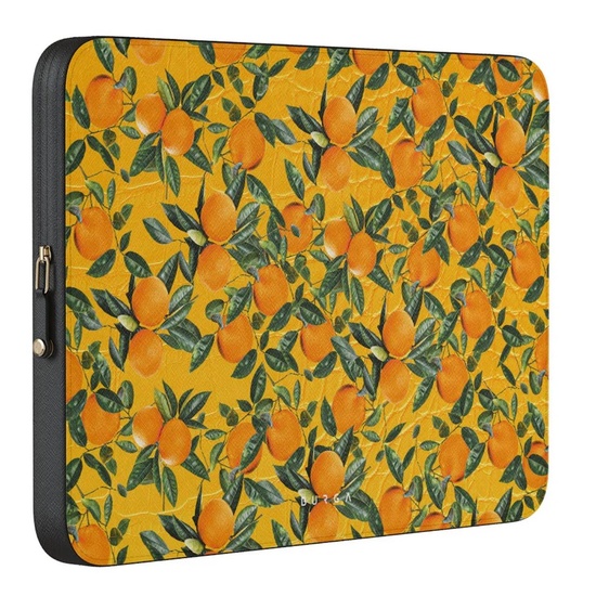 Burga Husa antisoc Laptop 14 inch Orange Lemonade, cu fermoar, rezistenta la apa