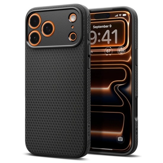 Spigen Husa Liquid Air iPhone 17 Pro Matte Black