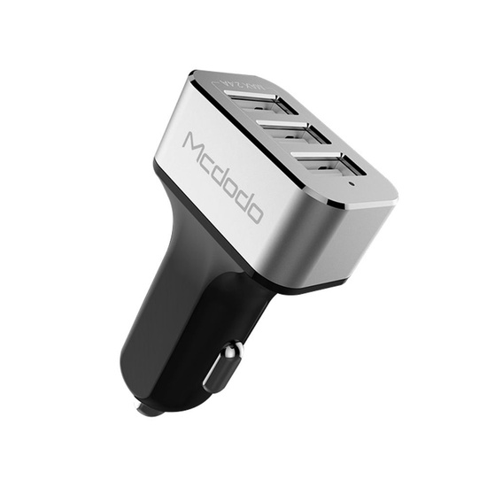 Mcdodo Incarcator Auto 5.2A Triplu USB Grey (5.2A max total, 2.4 max per port)resigilat