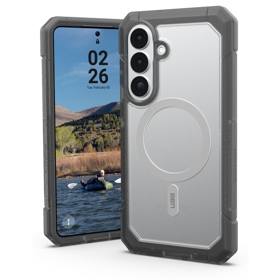 UAG Husa Trooper Magnetic Samsung Galaxy S26 Plus Clear/Ash (2 parti: spate + protectie margini)