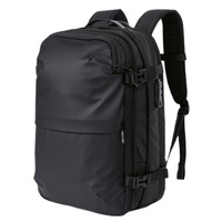 Rucsac Multifunctional cu Vacuum 30-60L pentru cabina avion, impermeabil, extensie suplimentara, sistem antifurt, Negru