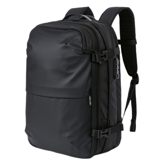 Rucsac Multifunctional cu Vacuum 30-60L pentru cabina avion, impermeabil, extensie suplimentara, sistem antifurt, Negru