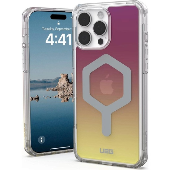UAG Husa Plyo Magsafe iPhone 16 Pro Max Maroon/Yellow Ombre