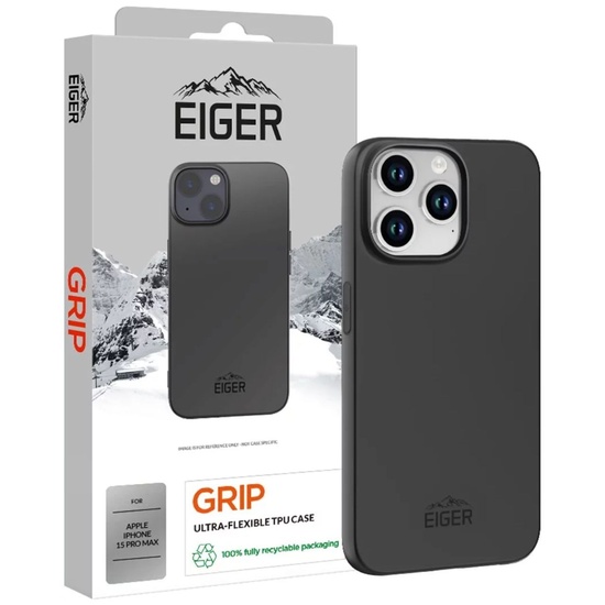 Eiger Husa Grip iPhone 15 Pro Max Negru, resigilat