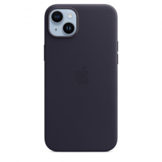Apple Husa Originala Leather iPhone 14 Plus, MagSafe, Ink, resigilat
