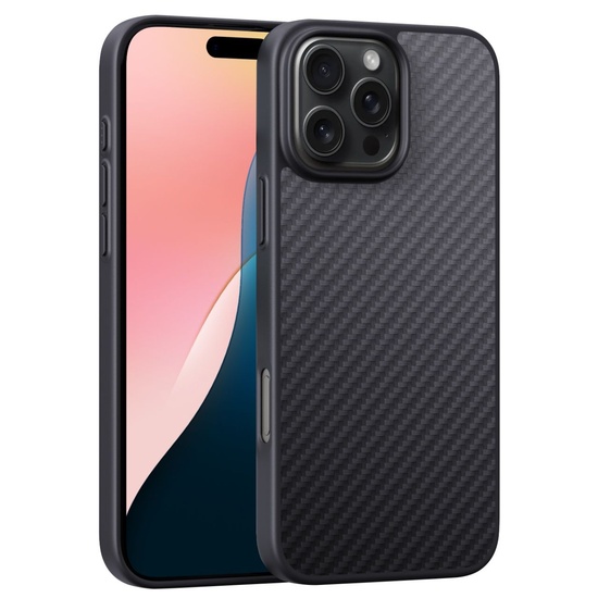 Devia Husa Kevlar Series iPhone 16 Pro Negru Ultra-thin MagSafe Shockproof,resigilat