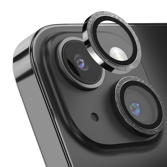 Devia Folie Sticla Camera Peak Series Diamond iPhone 15 / 15 Plus pachet de 2 buc Argintiu,resigilat