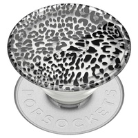Popsockets Suport PopGrip Transparent Plant Black Leopard,resigilat