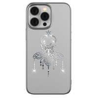 Devia Husa Summer Series Protective cu Cristale Swarovski iPhone 14 Pro Max Silver, resigilat