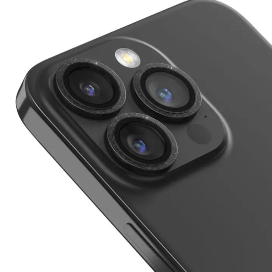 Devia Folie Sticla Camera Peak Series Diamond iPhone 15 Pro / 15 Pro Max pachet de 3 buc Gri,resigilat