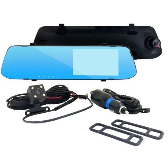 OEM Camera Auto Slim Design Dash cu oglinda (1080p, 32 Gb, unghi 140 grade), resigilat
