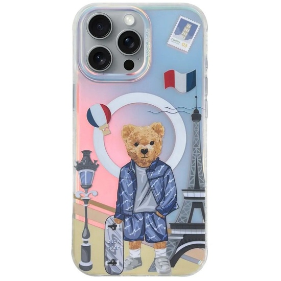 Zuck Bear Husa Darnell Frosted Laser Paris MagSafe iPhone 16 Pro Max ,resigilat