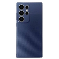 Devia Husa Carbon Fiber Texture Shockproof Samsung Galaxy S23 Ultra Albastru,resigilat