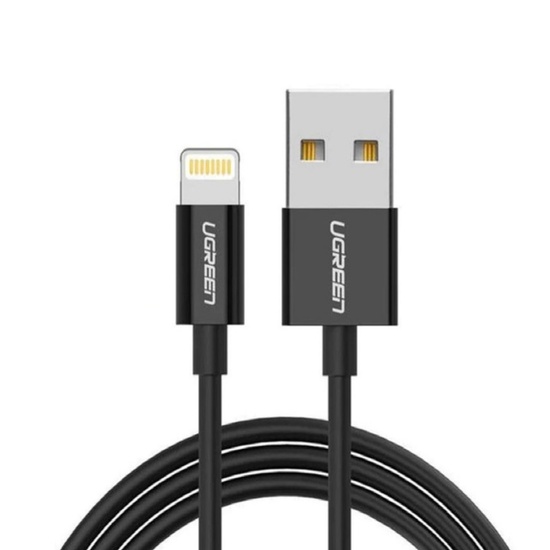Ugreen Cablu USB-A la Lightning MFi,Fast Charging, 2.4A, 2m Negru