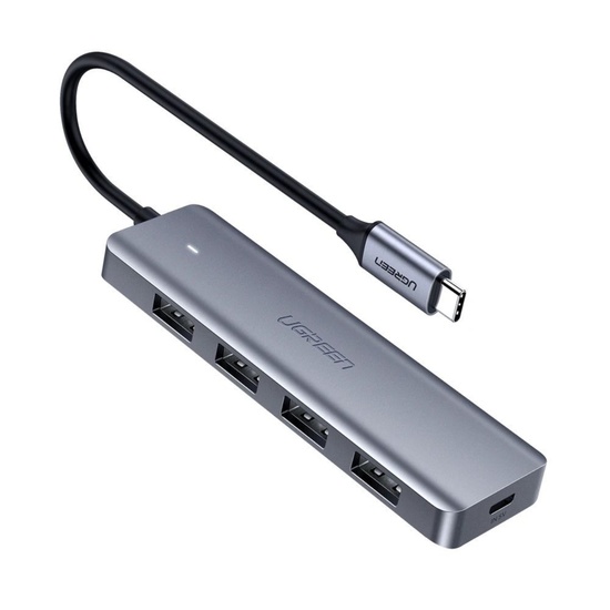 Ugreen Multihub Type-C la 4xUSB-A 3.0, Micro-USB Power Port, 5Gbps, Gri
