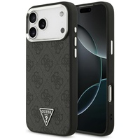 Guess Husa 4G Triangle Logo MagSafe iPhone 17 Pro Max Negru
