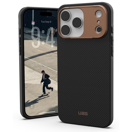 UAG Husa Fibr Armr Magsafe iPhone 17 Pro Kevlar Graphite/Bronze