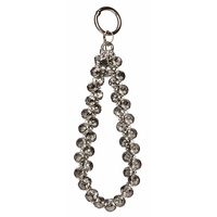 Lemontti Snur de mana pentru telefon Crystal Aurora, 30cm, Gri