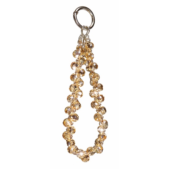 Lemontti Snur de mana pentru telefon Crystal Aurora, 30cm, Auriu