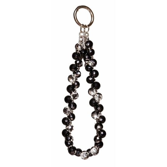 Lemontti Snur de mana pentru telefon Crystal Aurora, 30cm, Negru