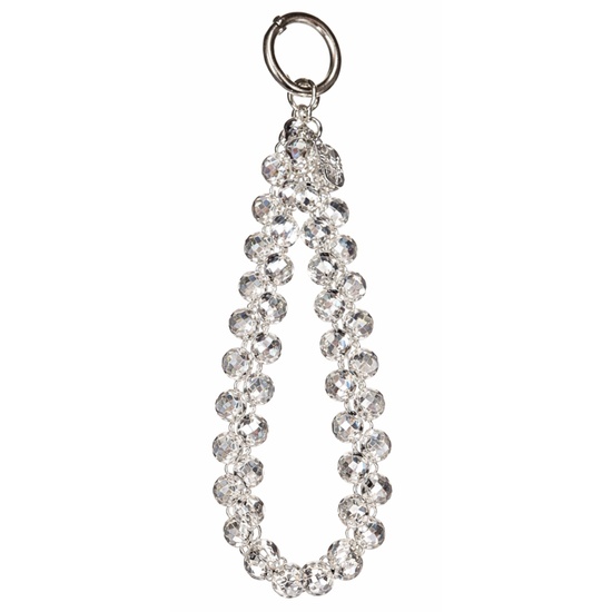 Lemontti Snur de mana pentru telefon Crystal Aurora, 30cm, Transparent