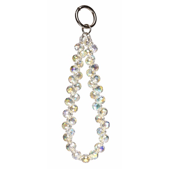 Lemontti Snur de mana pentru telefon Crystal Aurora, 30cm, Transparent Multicolor