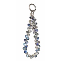 Lemontti Snur de mana pentru telefon Crystal Aurora, 30cm, Albastru