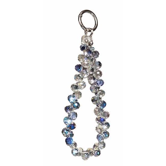 Lemontti Snur de mana pentru telefon Crystal Aurora, 30cm, Albastru