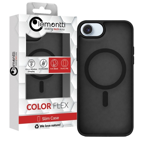 Lemontti Husa EliteGuard Magsafe iPhone 17e / iPhone 16e Negru
