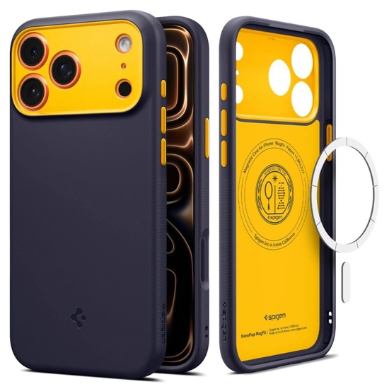 Spigen Husa Nano Pop MagSafe iPhone 17 Pro Max Blueberry Navy