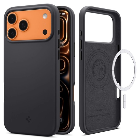 Spigen Husa Silicone Fit MagSafe iPhone 17 Pro Black