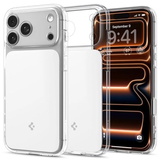 Spigen Husa Ultra Hybrid T MagSafe iPhone 17 Pro Glossy White