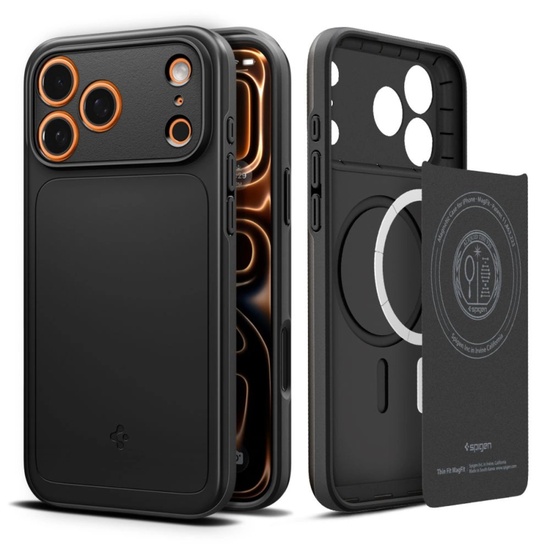 Spigen Husa Thin Fit MagSafe iPhone 17 Pro Black