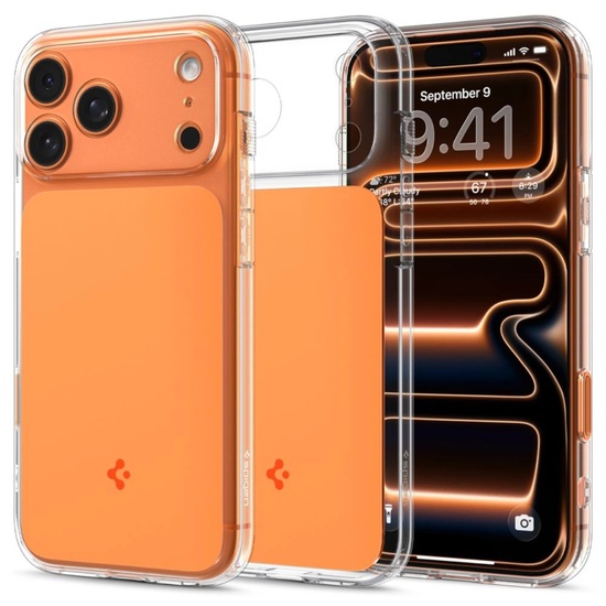 Spigen Husa Ultra Hybrid T MagSafe iPhone 17 Pro Max Glossy Orange