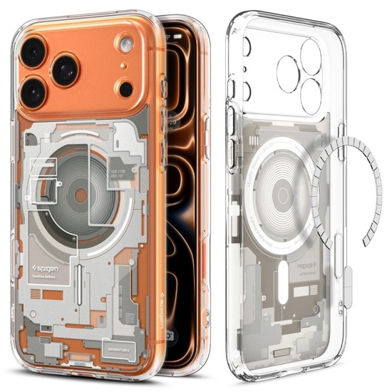 Spigen Husa Ultra Hybrid MagSafe iPhone 17 Pro Max Zero one Natural Titanium
