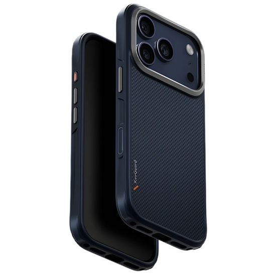 Uniq Husa Keva Edge Aramid MagClick iPhone 17 Pro Max Albastru