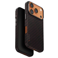Uniq Husa Keva Edge Aramid MagClick iPhone 17 Pro Negru / Rosu
