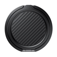 Benks Inel Magnetic stand pentru telefon Kevlar 600D ArmorPop Negru